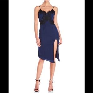 Haute Hippie Lace & Silk Dark Green Dress Sz S